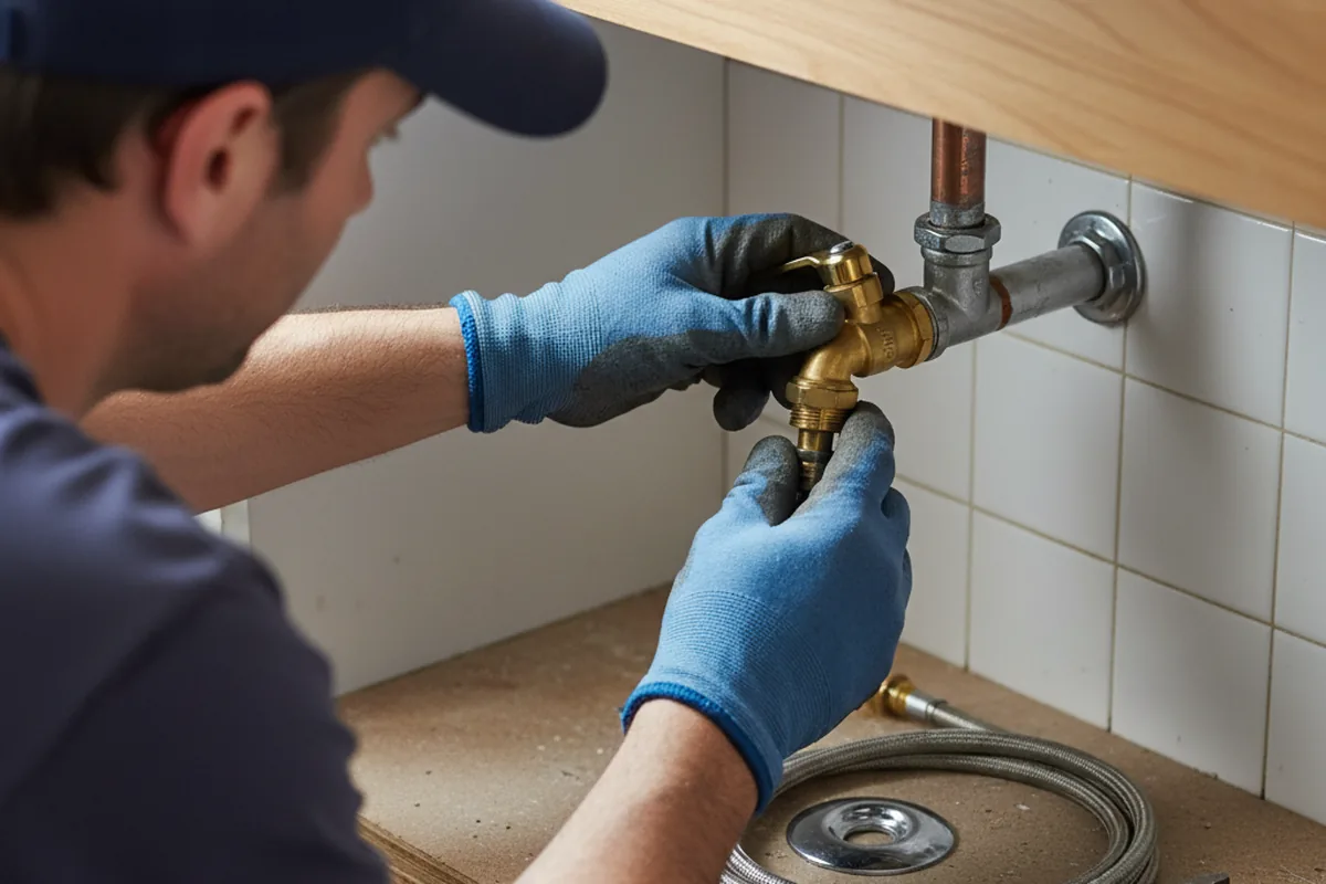 Shutoff valve and fitting work during Emergency Plumbing in Stony Point